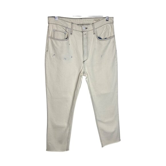 Rag & Bone Nina High Rise Ankle Slim Straight Jeans in Half Moon-sz 31 - Picture 4 of 12